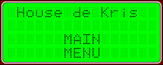 LCD Display - Main Menu
